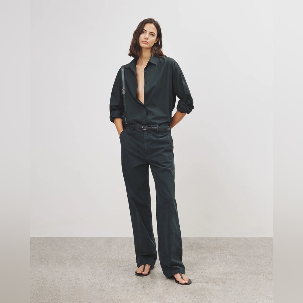 NWT Nili Lotan washed black Eliot boy pants